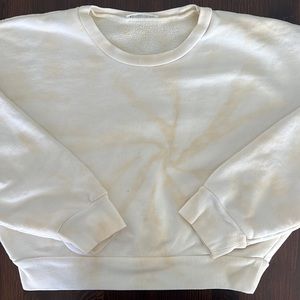 Reformation Cropped Tie Dye Sweatshirt